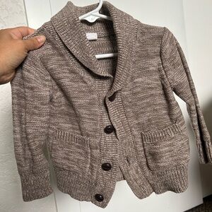 Cozy Brown Knit boy Cardigan